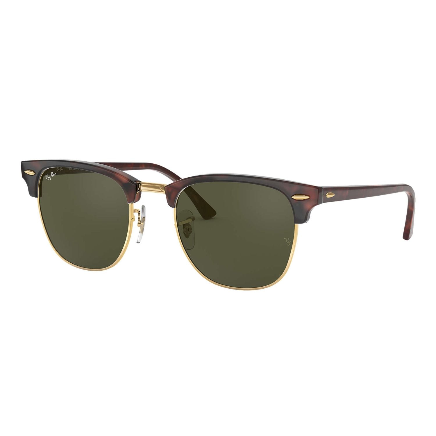 Ray Ban CLUBMASTER RB3016 Green Havana Unisex Sunglasses