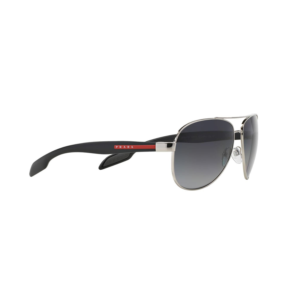 Prada Linea Rossa PS 53PS PS 53PS Silver Grey Men's Polarized Sunglasses