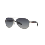 Prada Linea Rossa PS 53PS PS 53PS Silver Grey Men's Polarized Sunglasses