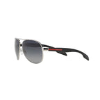 Prada Linea Rossa PS 53PS PS 53PS Silver Grey Men's Polarized Sunglasses