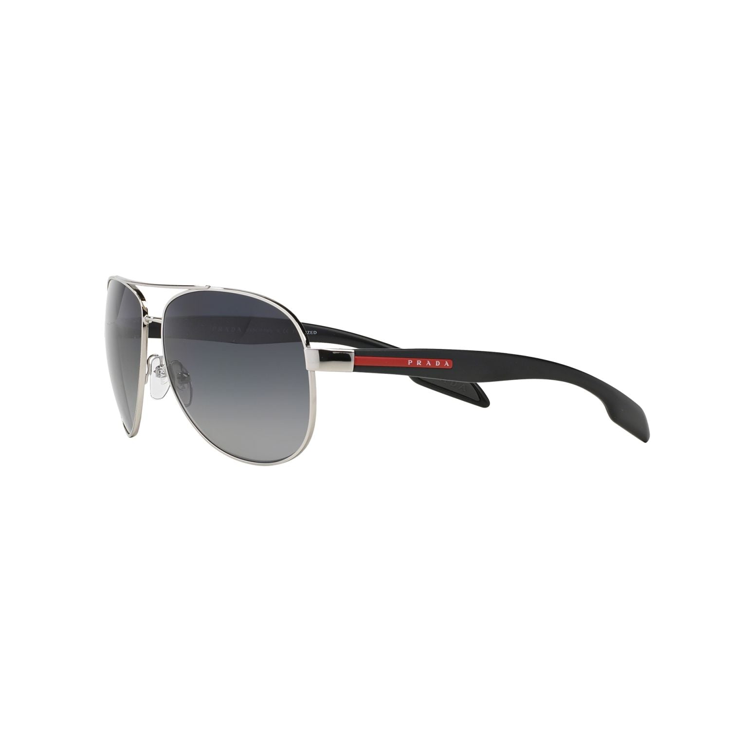 Prada Linea Rossa PS 53PS PS 53PS Silver Grey Men's Polarized Sunglasses