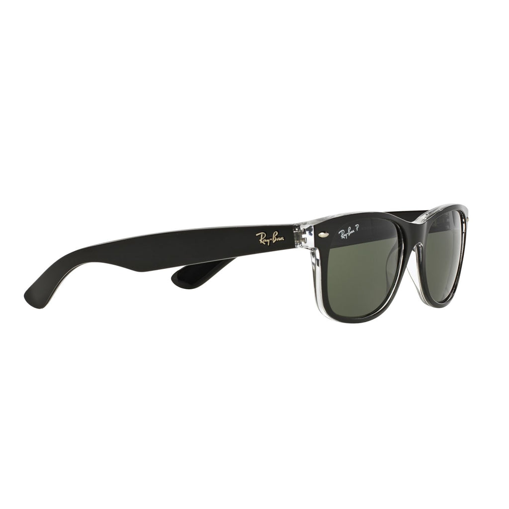 Ray Ban NEW WAYFARER RB2132 Clear Black Unisex Polarized Sunglasses