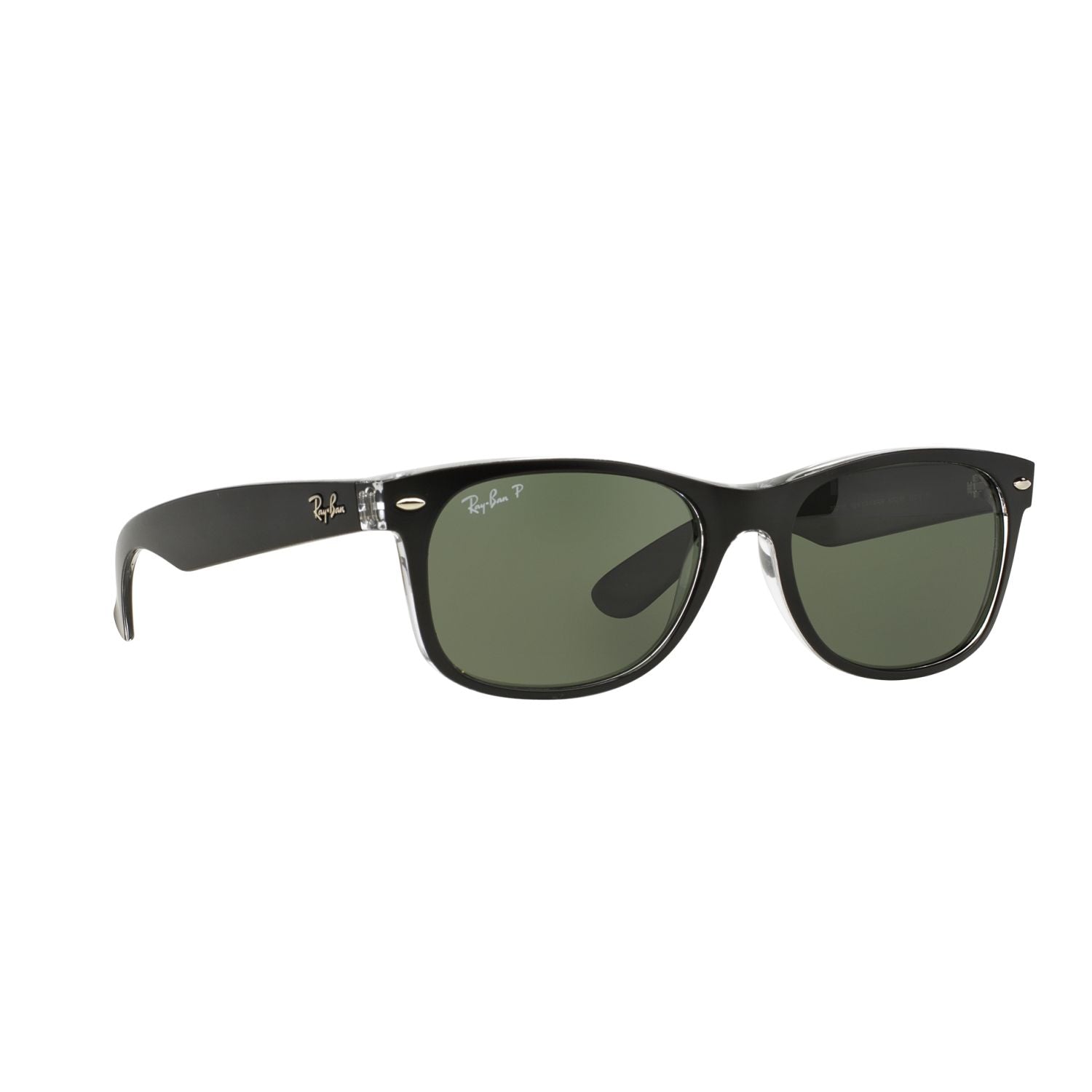 Ray Ban NEW WAYFARER RB2132 Clear Black Unisex Polarized Sunglasses