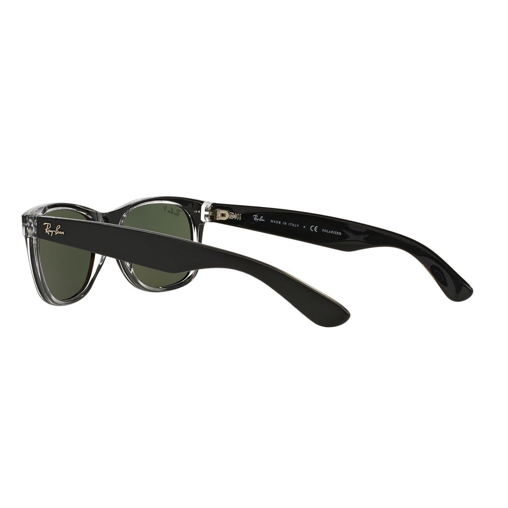 Ray Ban NEW WAYFARER RB2132 Clear Black Unisex Polarized Sunglasses