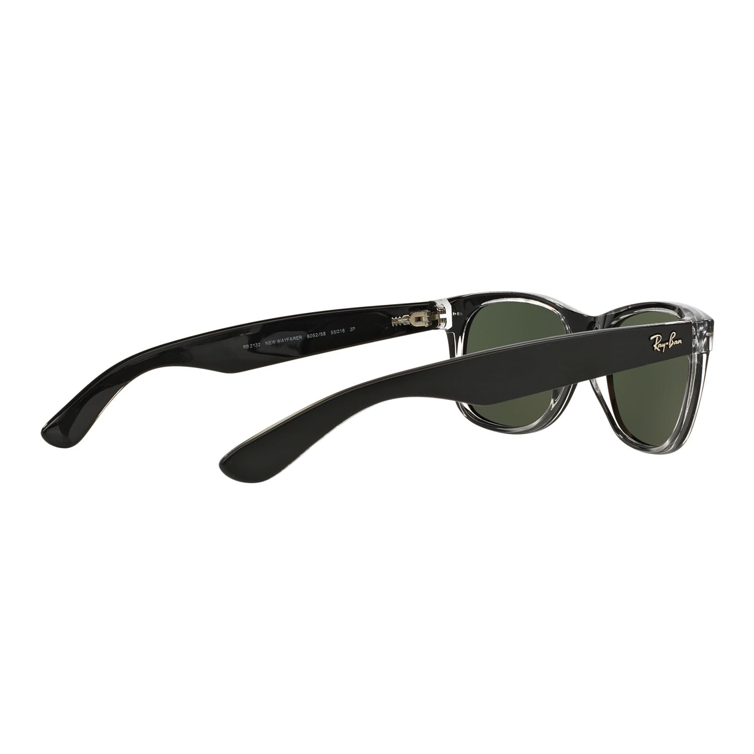 Ray Ban NEW WAYFARER RB2132 Clear Black Unisex Polarized Sunglasses