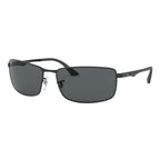 Ray Ban RB3498 RB3498 Grey Black Men's Polarized Sunglasses