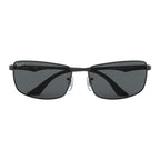 Ray Ban RB3498 RB3498 Grey Black Men's Polarized Sunglasses