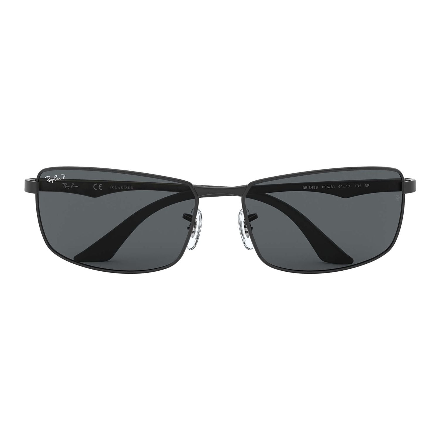 Ray Ban RB3498 RB3498 Grey Black Men's Polarized Sunglasses