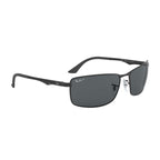 Ray Ban RB3498 RB3498 Grey Black Men's Polarized Sunglasses