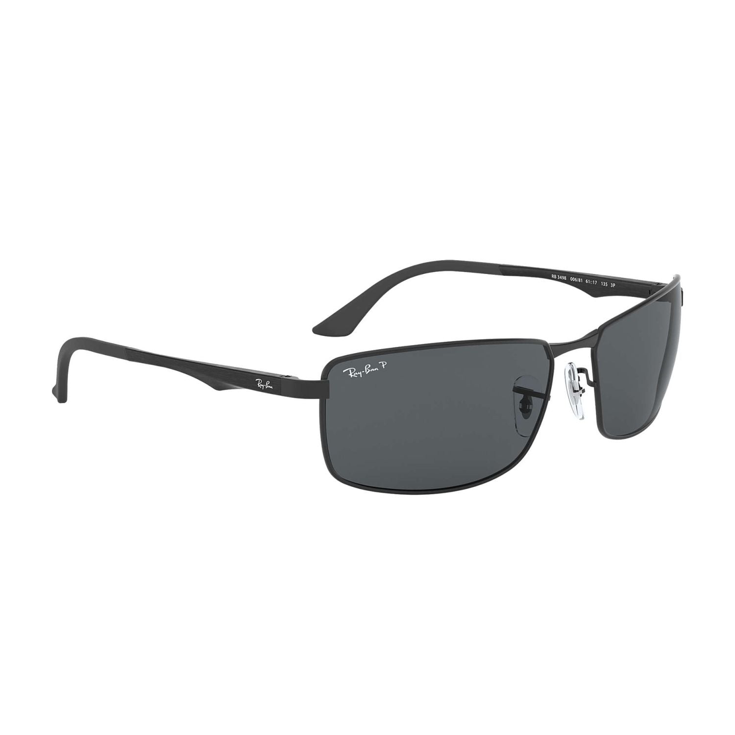 Ray Ban RB3498 RB3498 Grey Black Men's Polarized Sunglasses
