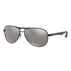 Ray Ban CARBON FIBRE RB8313 Grey Black Men's Polarized Sunglasses