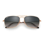 Ray Ban CARAVAN RB3136 Grey Gold Unisex Sunglasses