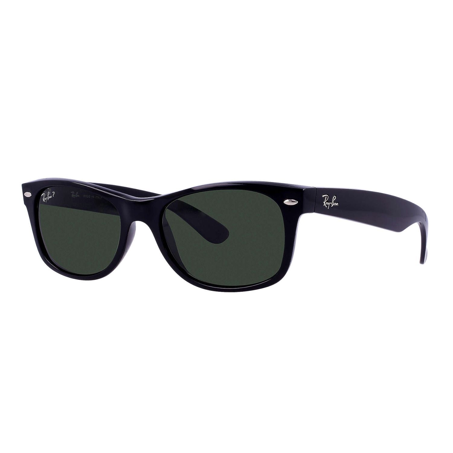 Ray Ban NEW WAYFARER RB2132 Green Black Unisex Polarized Sunglasses