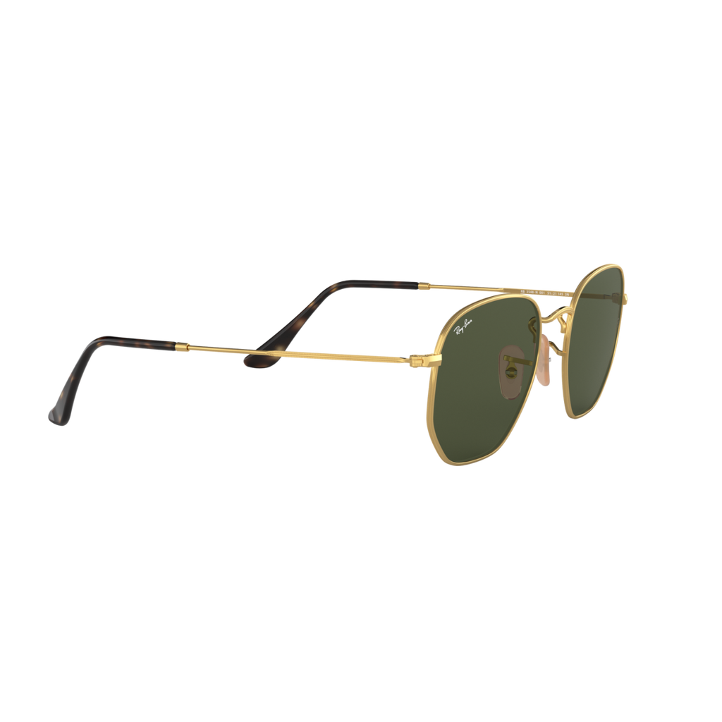 Ray Ban HEXAGONAL RB3548N Gold Unisex Sunglasses
