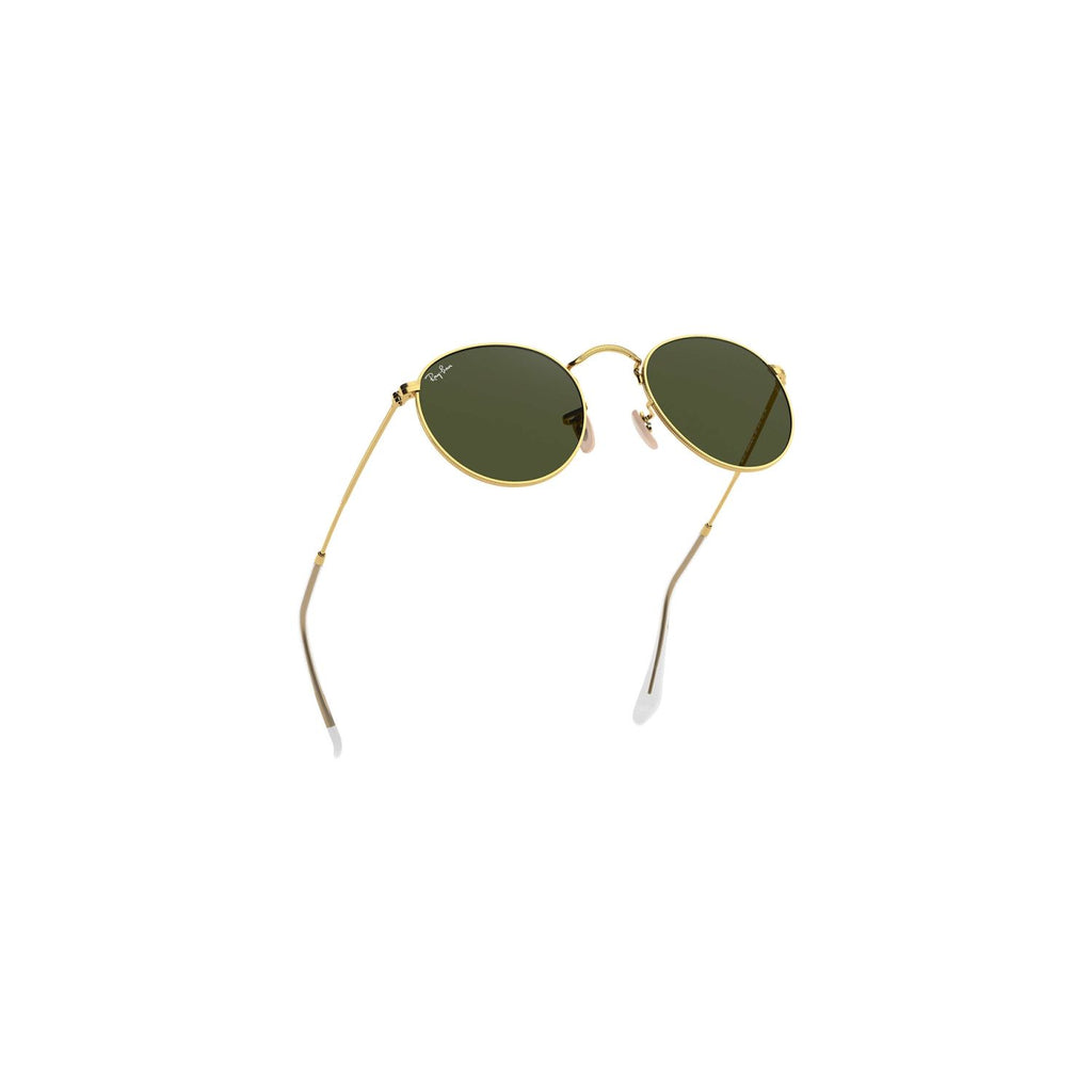 Ray Ban ROUND METAL RB3447 Green Gold Men's Sunglasses