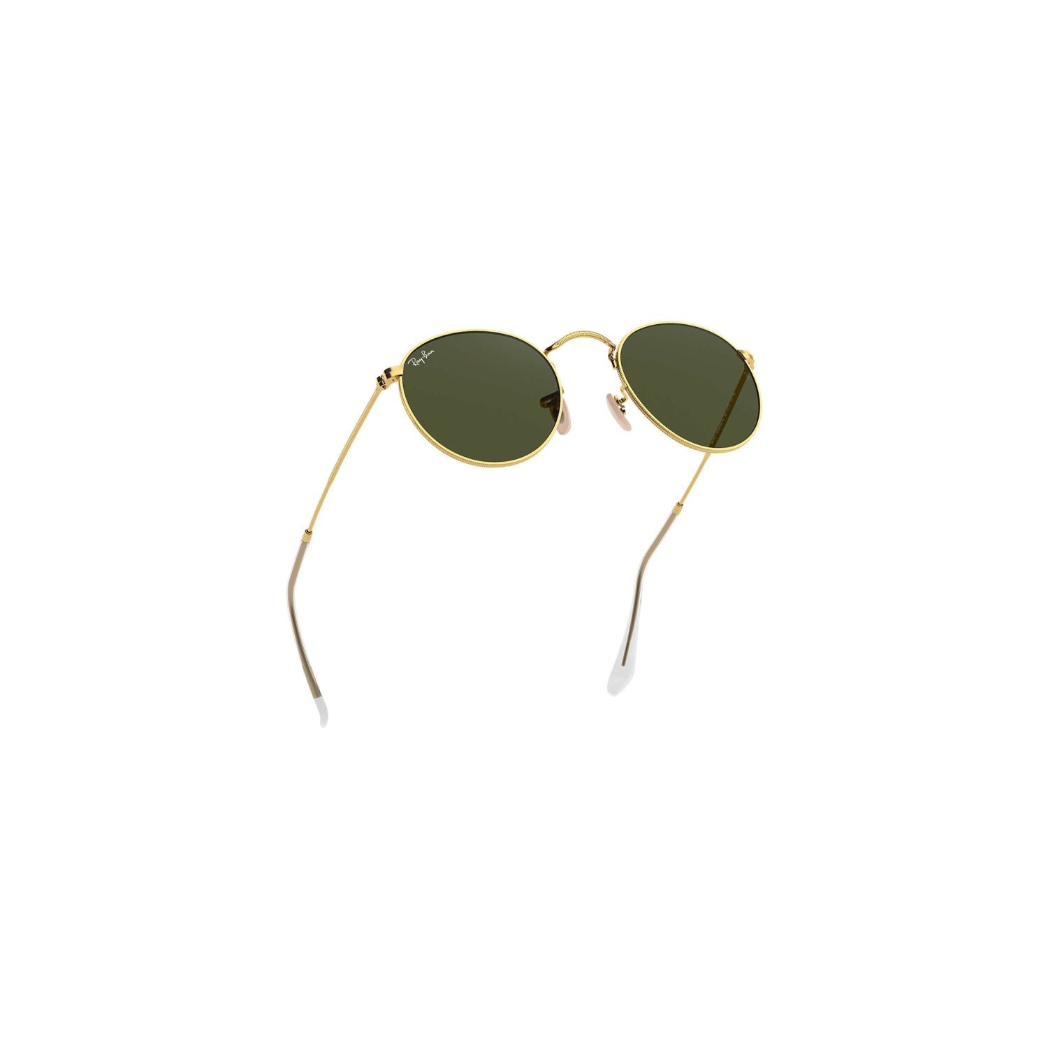 Ray Ban ROUND METAL RB3447 Green Gold Men's Sunglasses