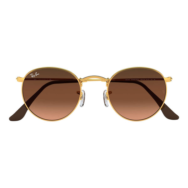 Ray Ban ROUND METAL RB3447 Pink Bronze Men's Sunglasses