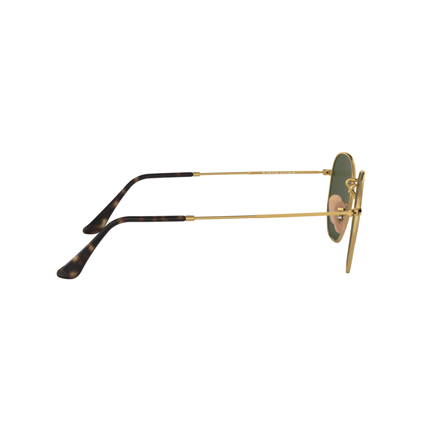 Ray Ban HEXAGONAL RB3548N Gold Unisex Sunglasses