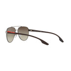 Prada Linea Rossa PS 54TS PS 54TS Gunmetal Silver Men's Sunglasses