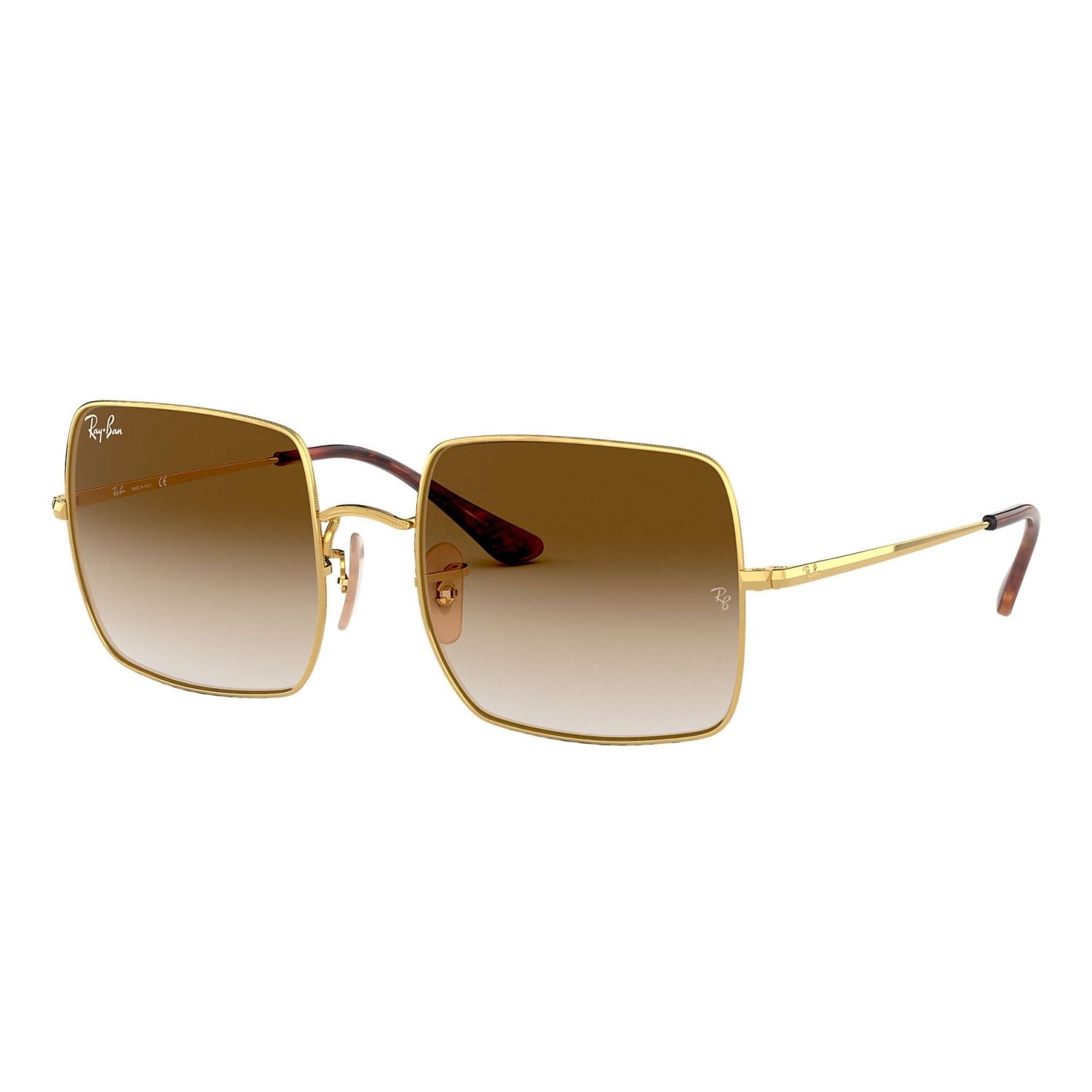 Ray Ban SQUARE RB1971 Brown Gold Women's Sunglasses