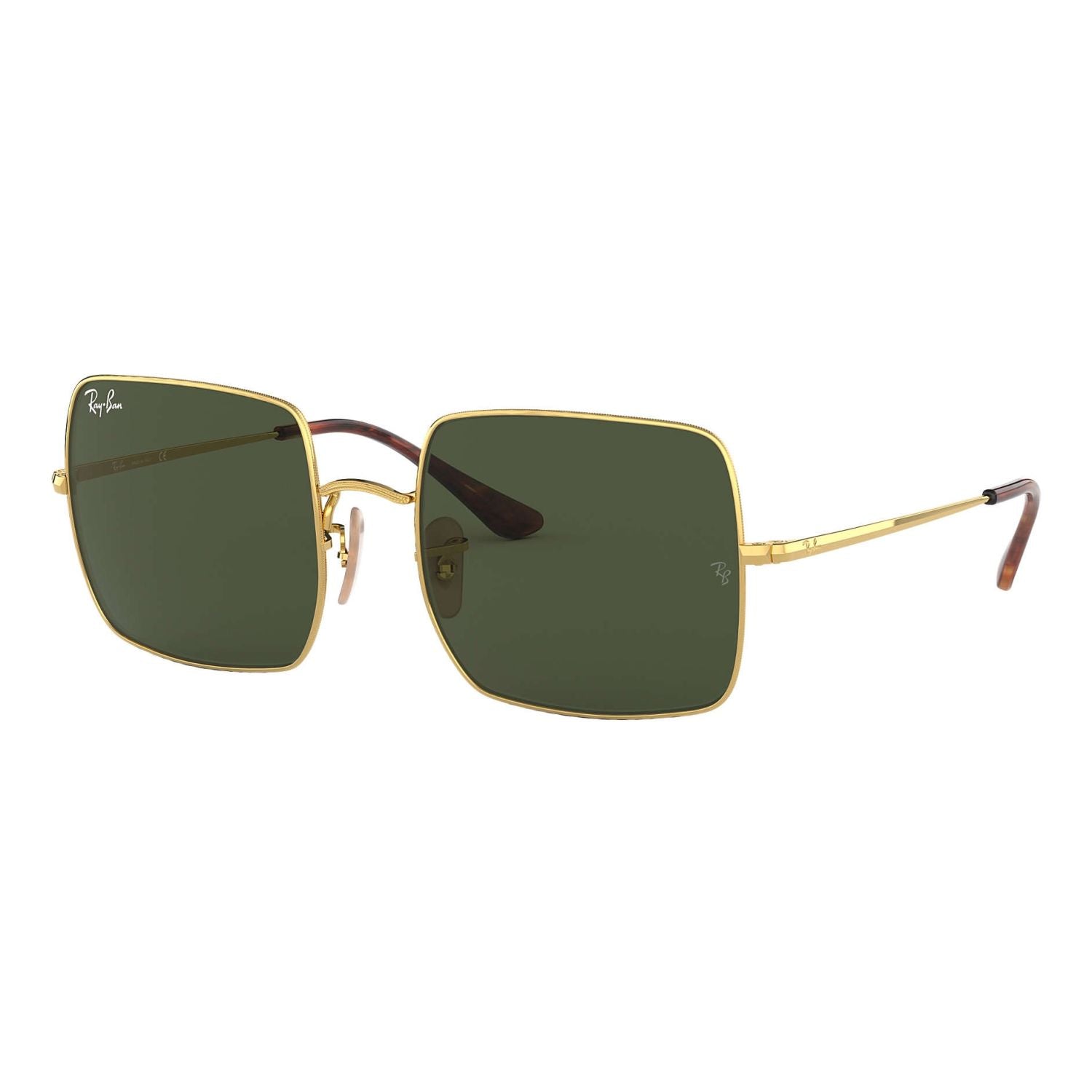 Ray Ban SQUARE RB1971 Green Gold Women's Sunglasses