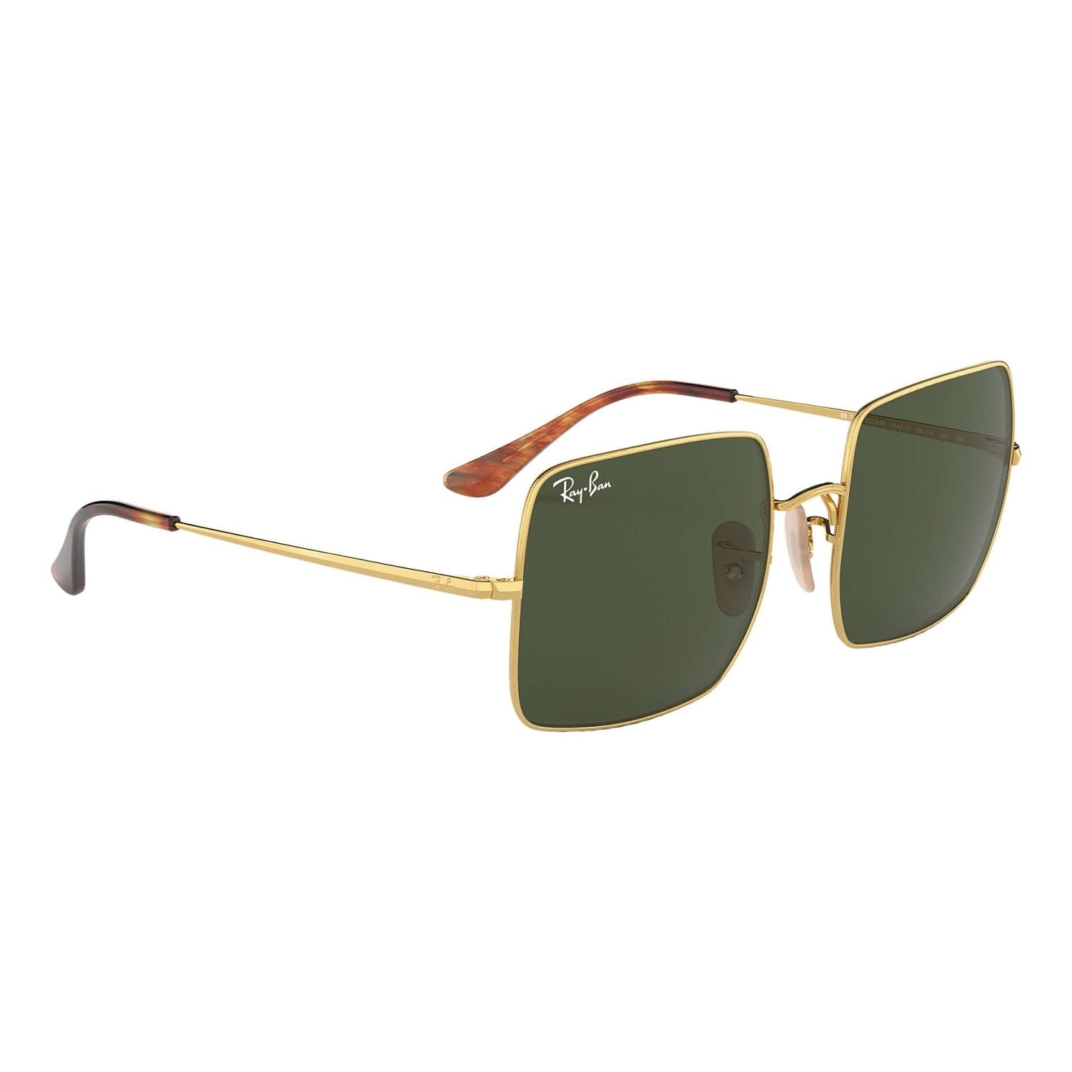 Ray Ban SQUARE RB1971 Green Gold Women's Sunglasses