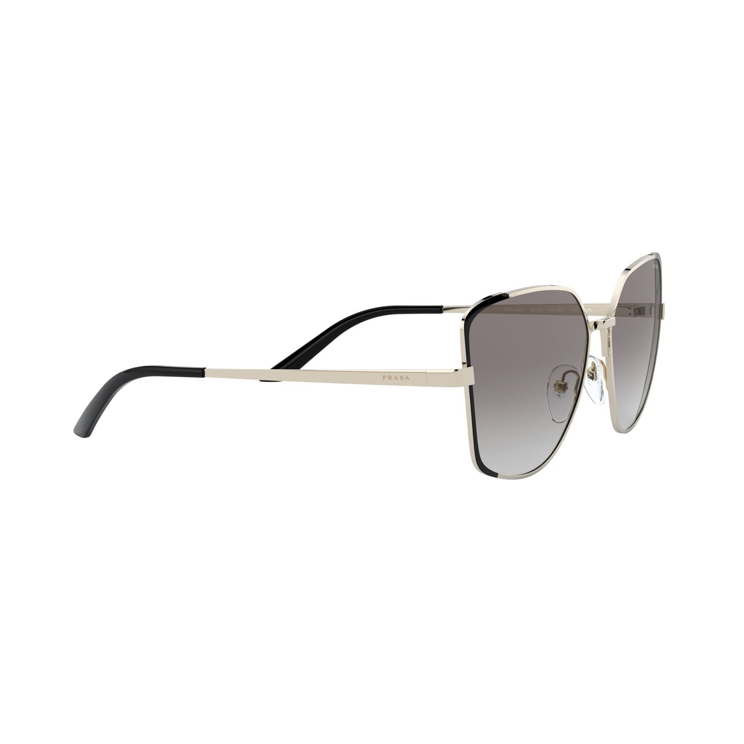 Prada PR 60XS PR 60XS Black Gold Women's Sunglasses