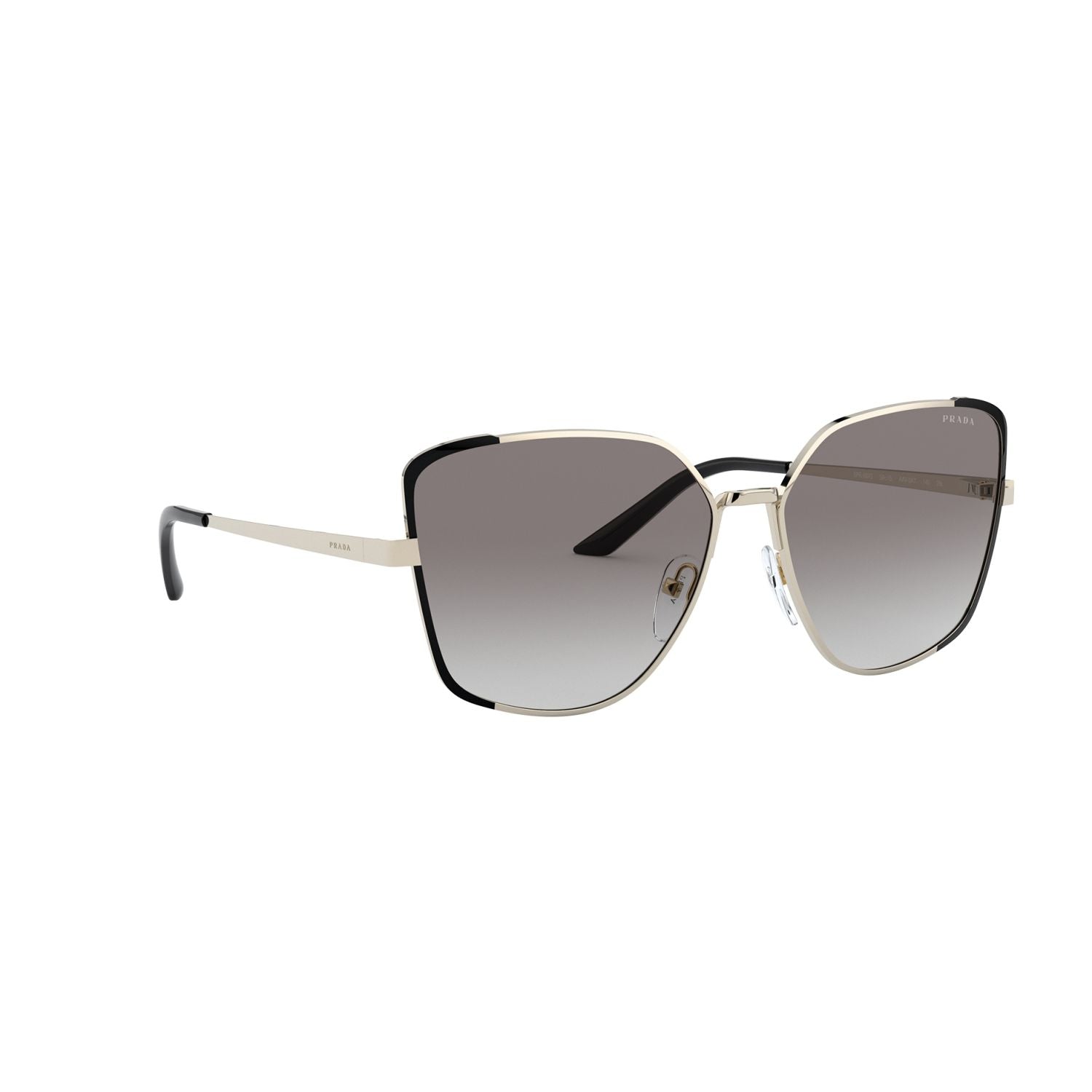 Prada PR 60XS PR 60XS Black Gold Women's Sunglasses