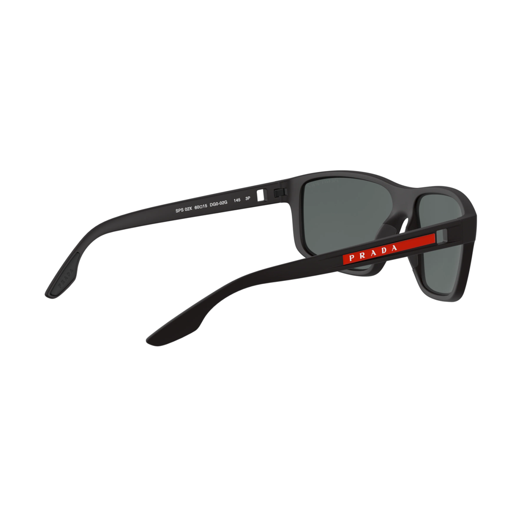 Prada Linea Rossa PS 02XS PS 02XS Black Men's Polarized Sunglasses