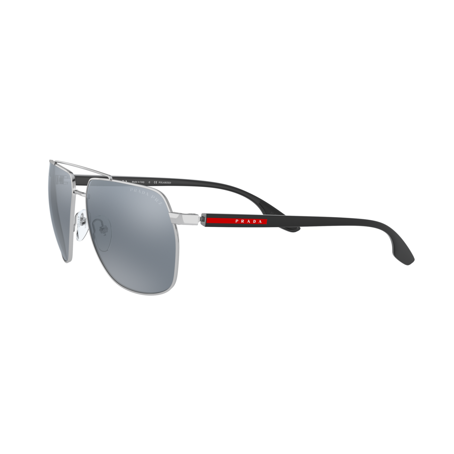 Prada Linea Rossa PS 55VS PS 55VS Silver Men's Polarized Sunglasses