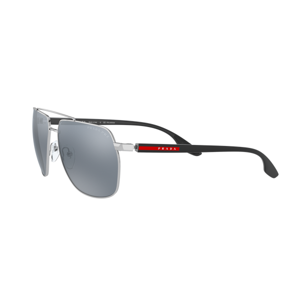 Prada Linea Rossa PS 55VS PS 55VS Silver Men's Polarized Sunglasses