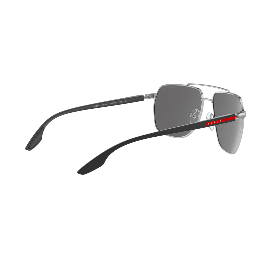 Prada Linea Rossa PS 55VS PS 55VS Silver Men's Polarized Sunglasses