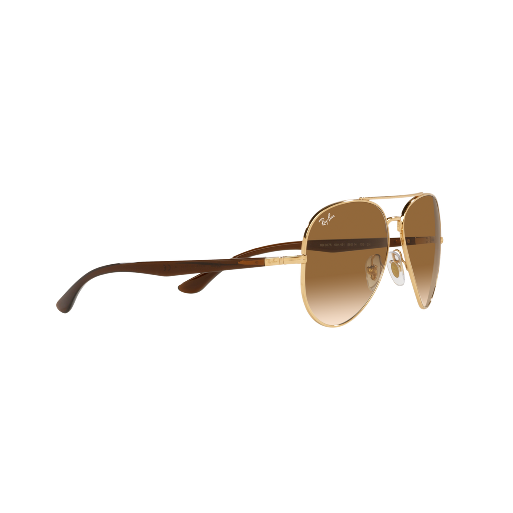 Ray Ban RB3675 RB3675 Gold Unisex Sunglasses