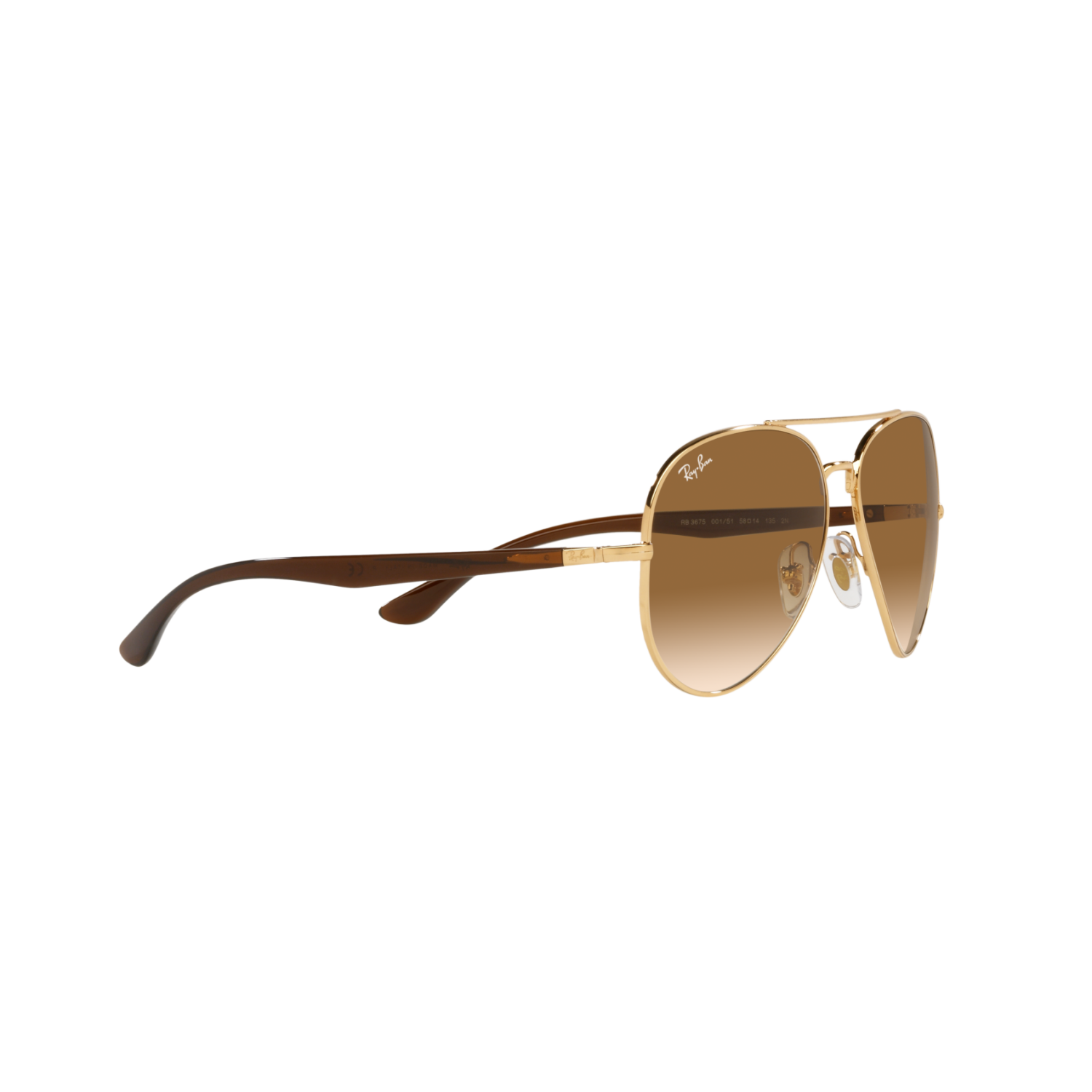 Ray Ban RB3675 RB3675 Gold Unisex Sunglasses