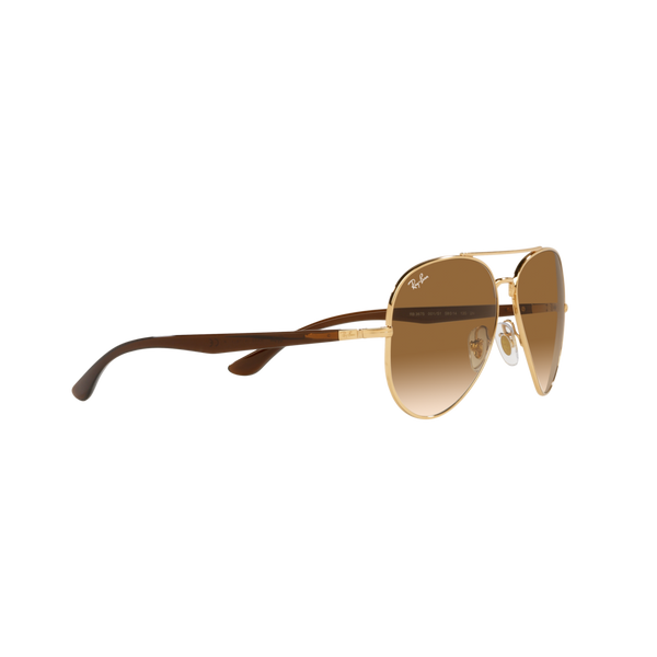 Ray Ban RB3675 RB3675 Gold Unisex Sunglasses