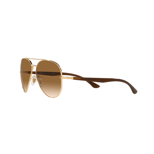 Ray Ban RB3675 RB3675 Gold Unisex Sunglasses