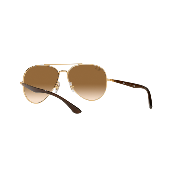 Ray Ban RB3675 RB3675 Gold Unisex Sunglasses