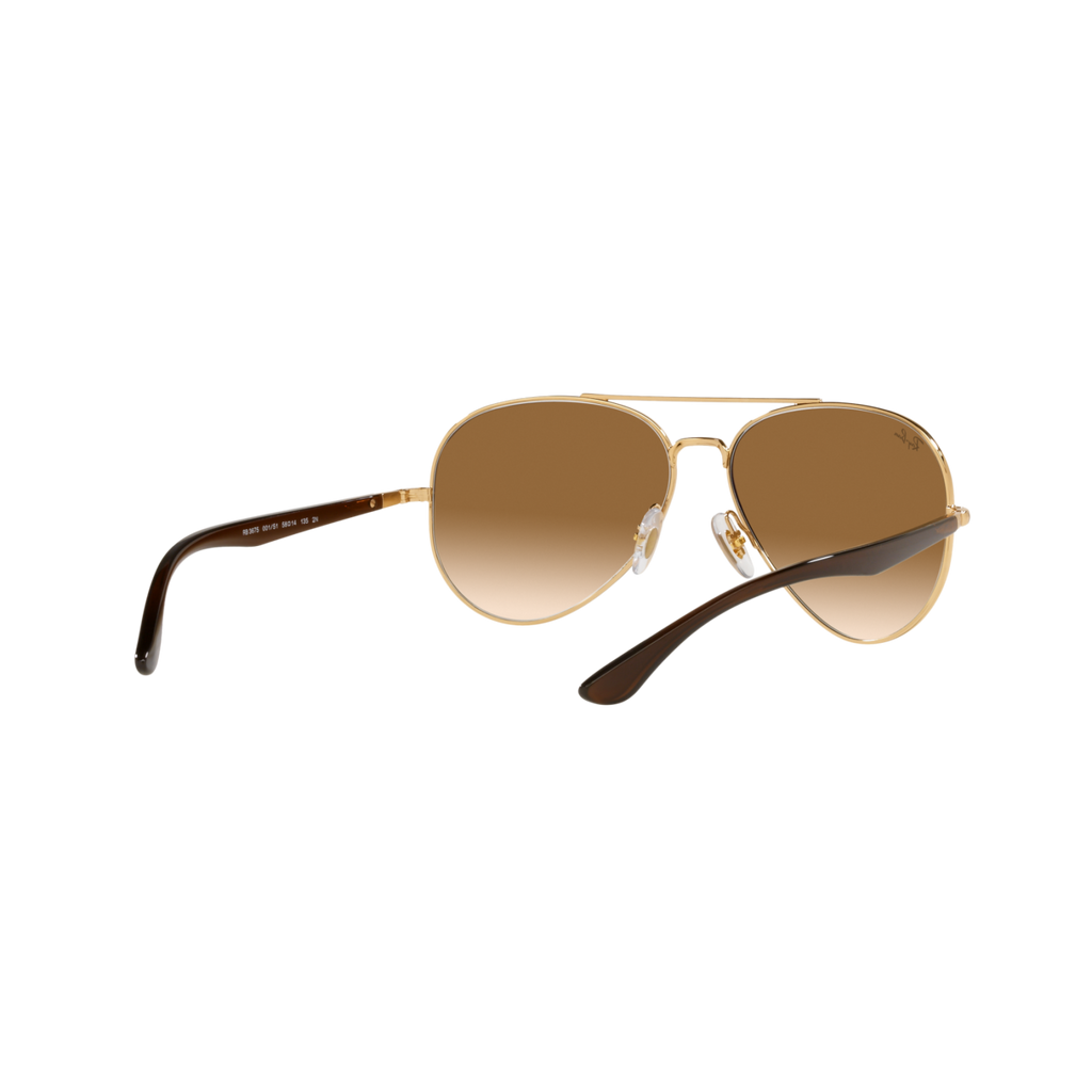 Ray Ban RB3675 RB3675 Gold Unisex Sunglasses