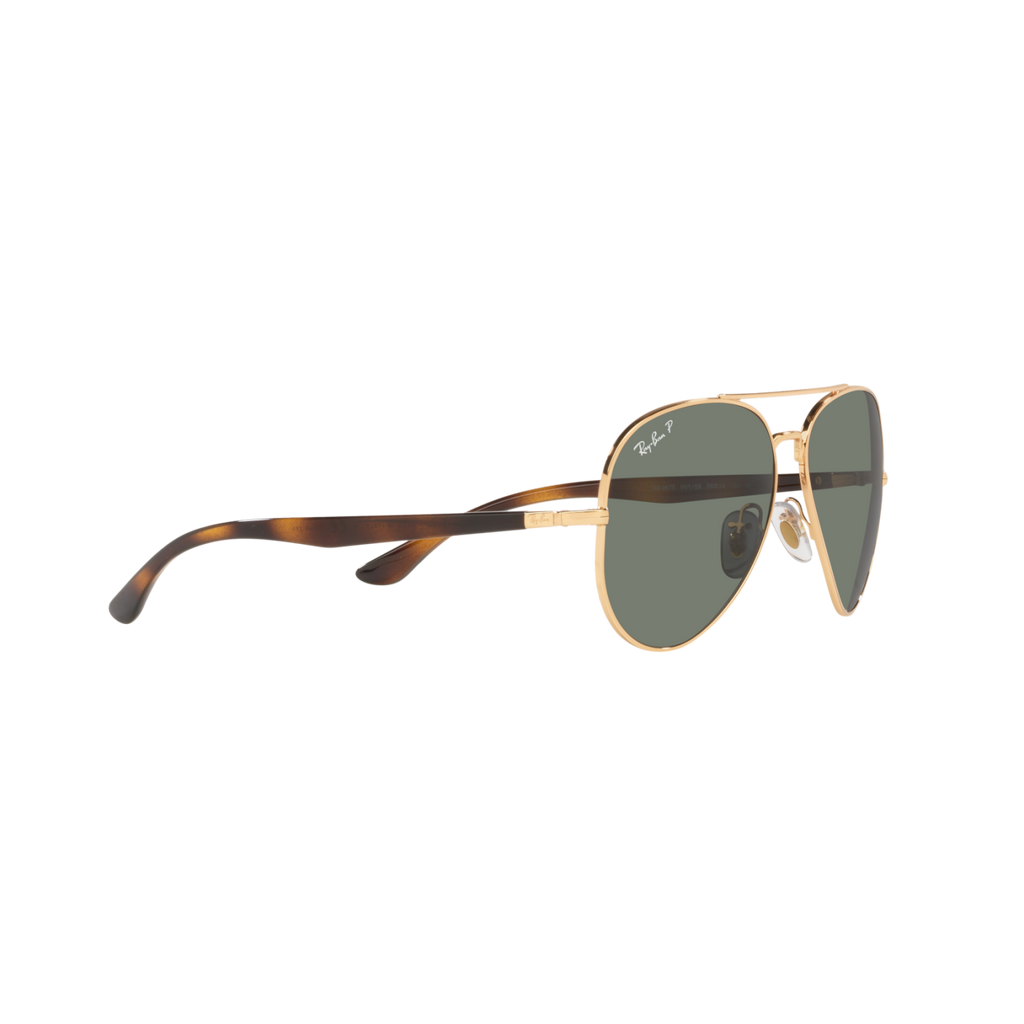 Ray Ban RB3675 RB3675 Gold Unisex Polarized Sunglasses