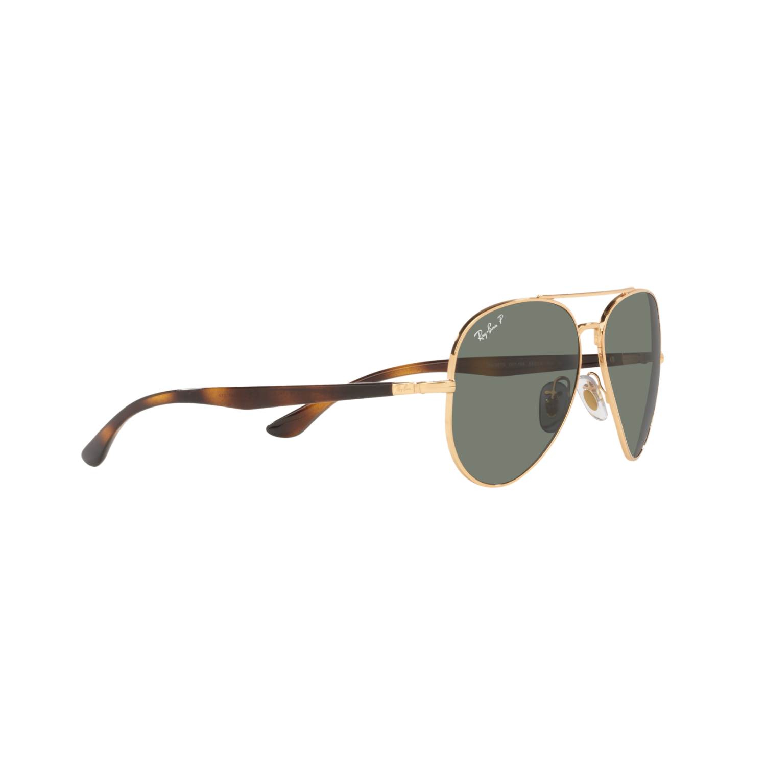 Ray Ban RB3675 RB3675 Gold Unisex Polarized Sunglasses