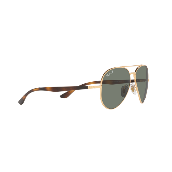 Ray Ban RB3675 RB3675 Gold Unisex Polarized Sunglasses