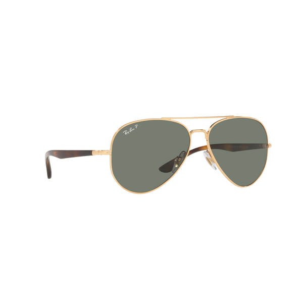 Ray Ban RB3675 RB3675 Gold Unisex Polarized Sunglasses