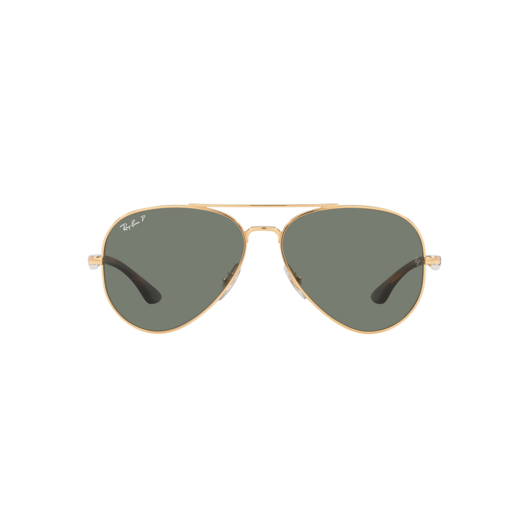 Ray Ban RB3675 RB3675 Gold Unisex Polarized Sunglasses