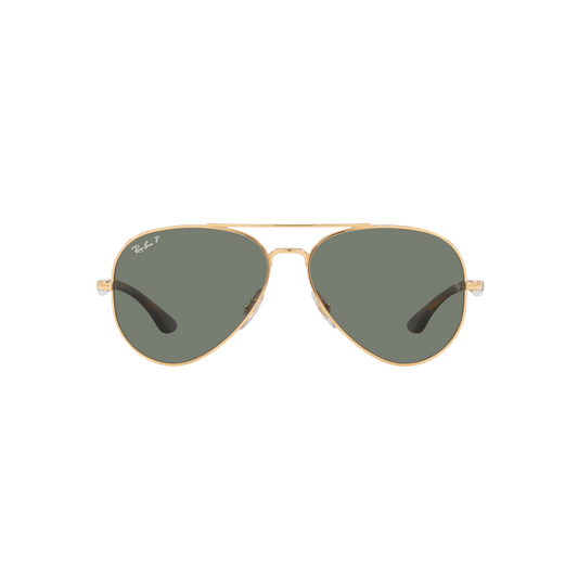 Ray Ban RB3675 RB3675 Gold Unisex Polarized Sunglasses
