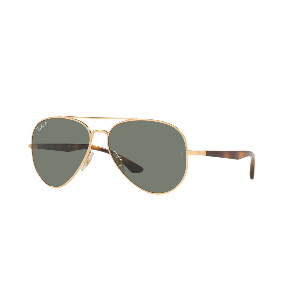 Ray Ban RB3675 RB3675 Gold Unisex Polarized Sunglasses