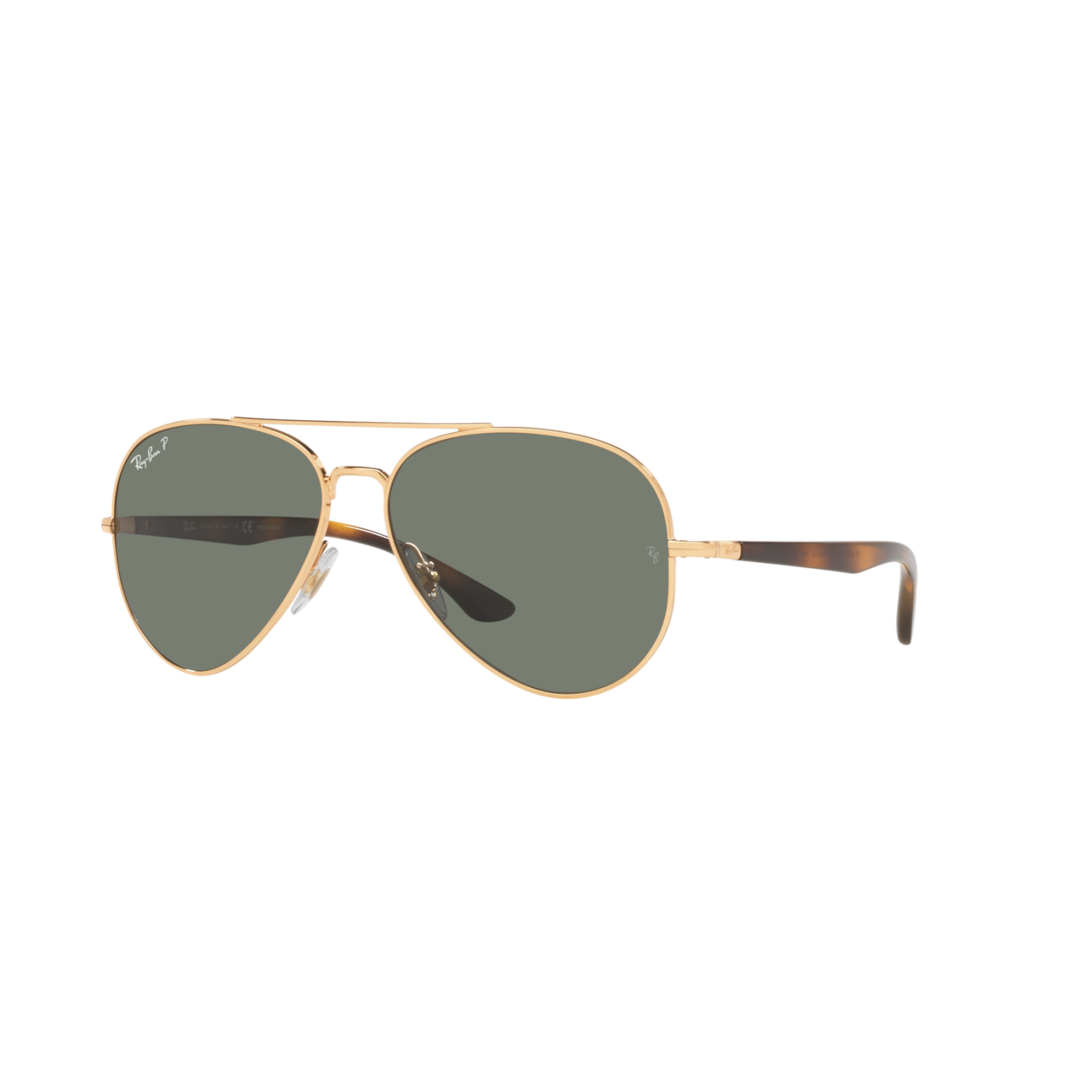 Ray Ban RB3675 RB3675 Gold Unisex Polarized Sunglasses
