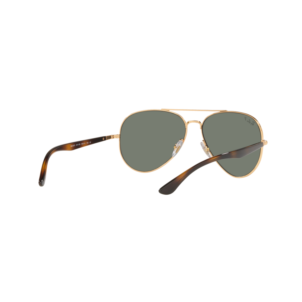 Ray Ban RB3675 RB3675 Gold Unisex Polarized Sunglasses
