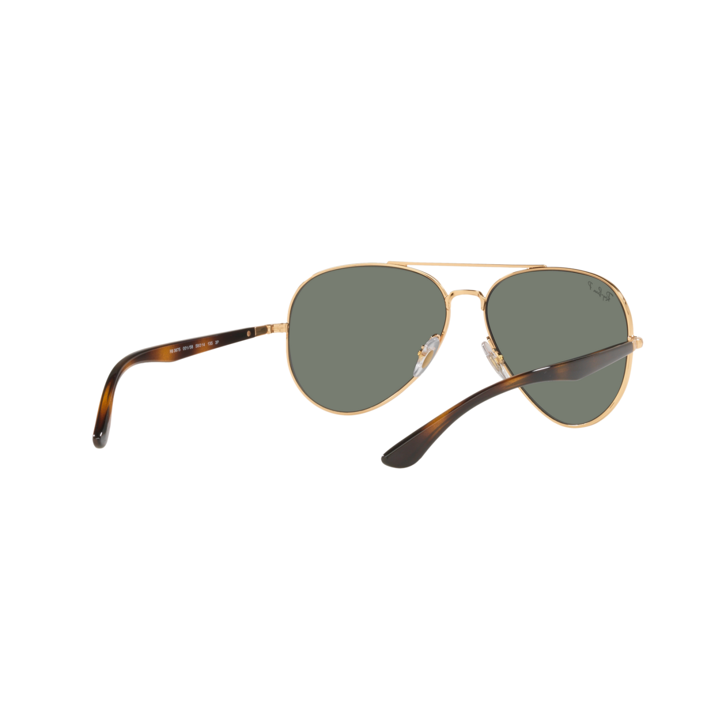 Ray Ban RB3675 RB3675 Gold Unisex Polarized Sunglasses