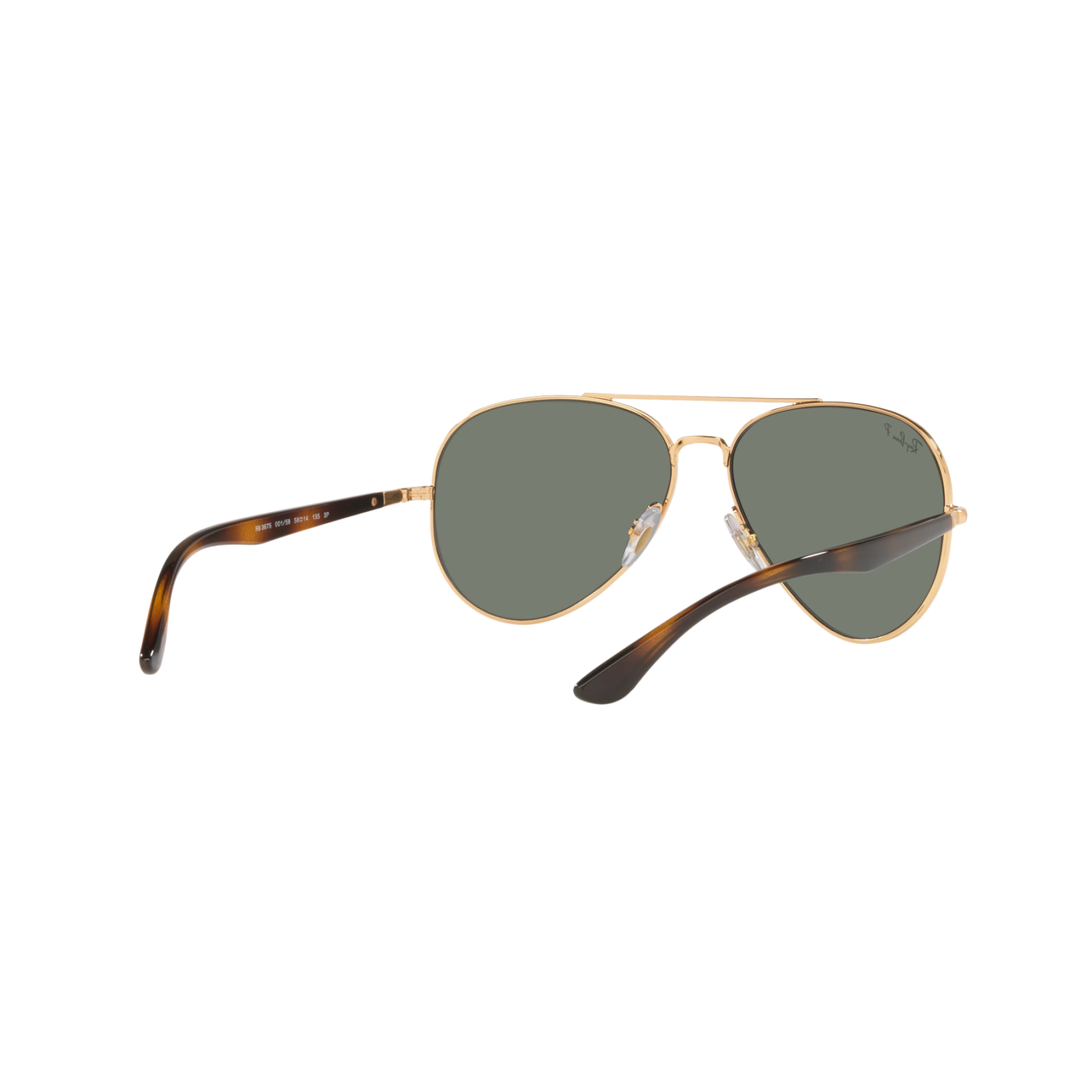 Ray Ban RB3675 RB3675 Gold Unisex Polarized Sunglasses