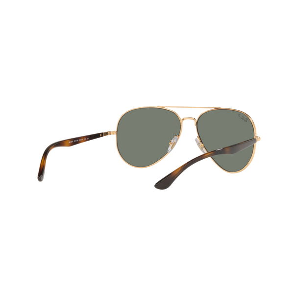 Ray Ban RB3675 RB3675 Gold Unisex Polarized Sunglasses